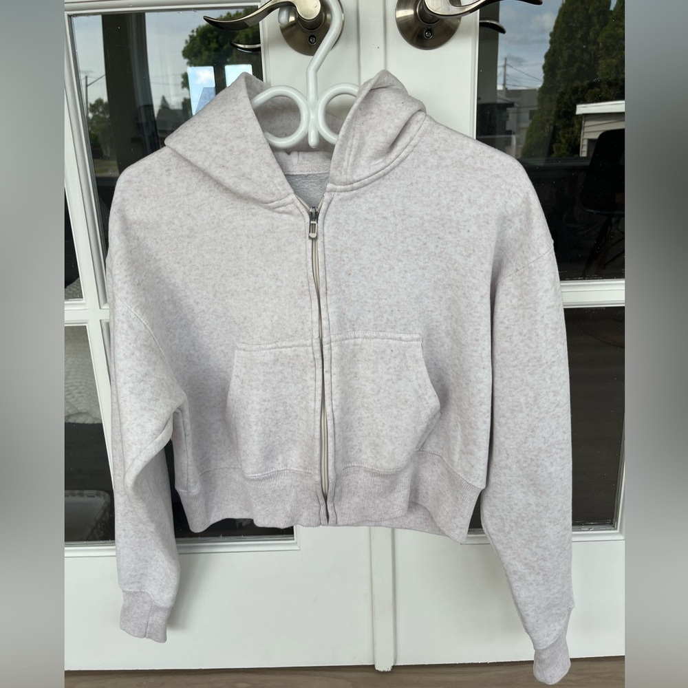 Light Pink Zip-Up Hoodie